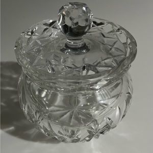 Crystal sugar bowl - NEVER used